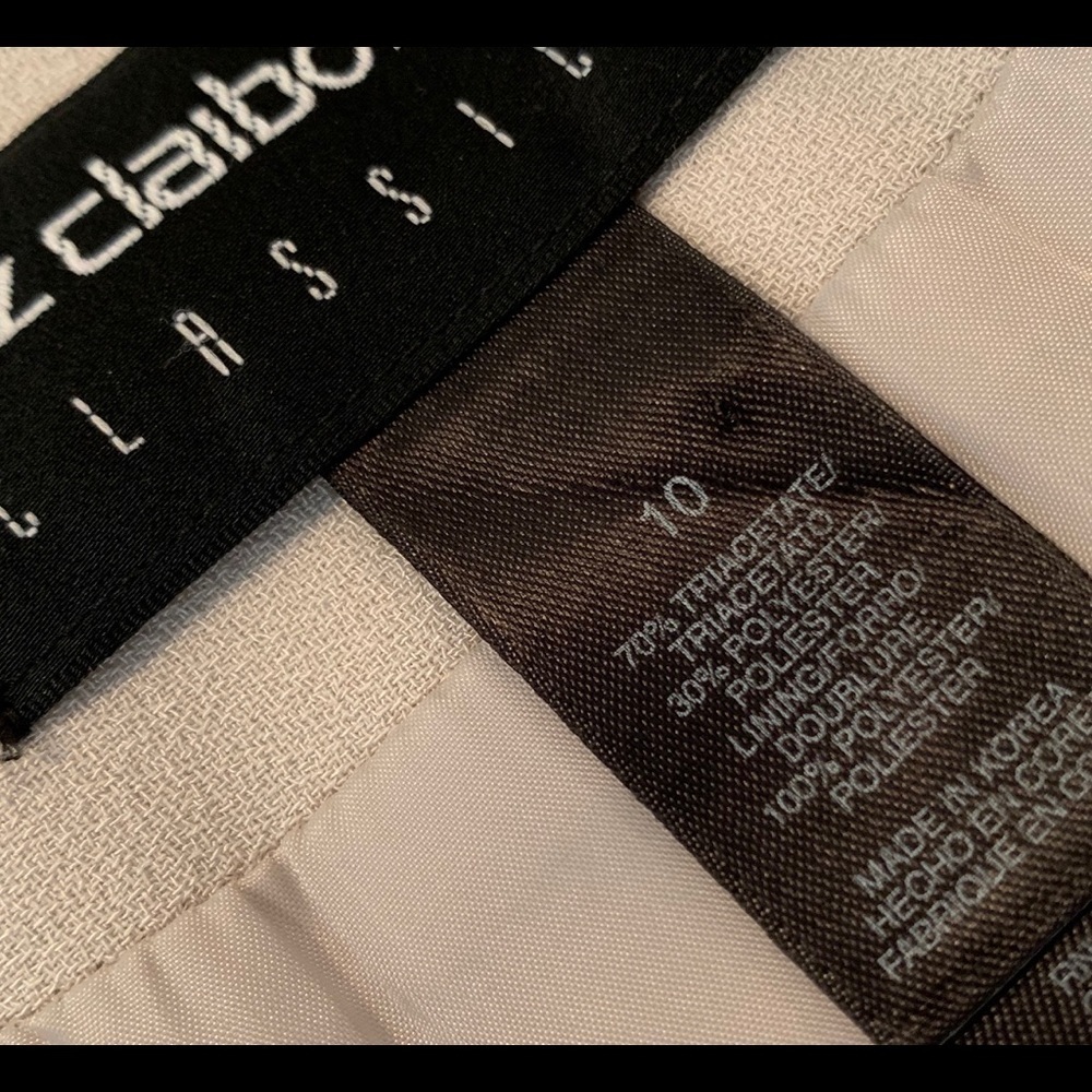 LIZ CLAIBORNE SIZE 10 CREAM SKIRT - Picture 6 of 8